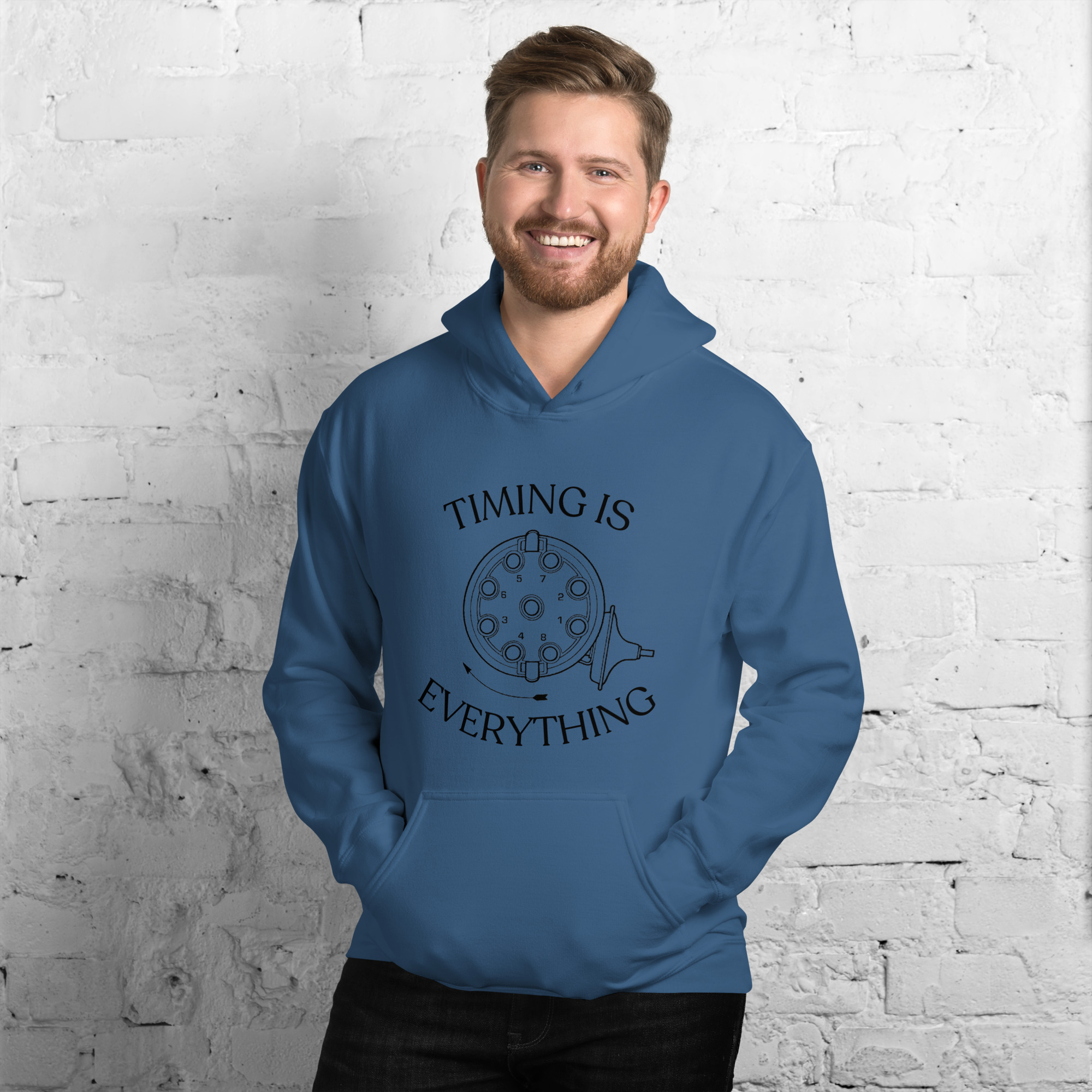Timing is Everything Hoodie (Black Logo) - Image 2
