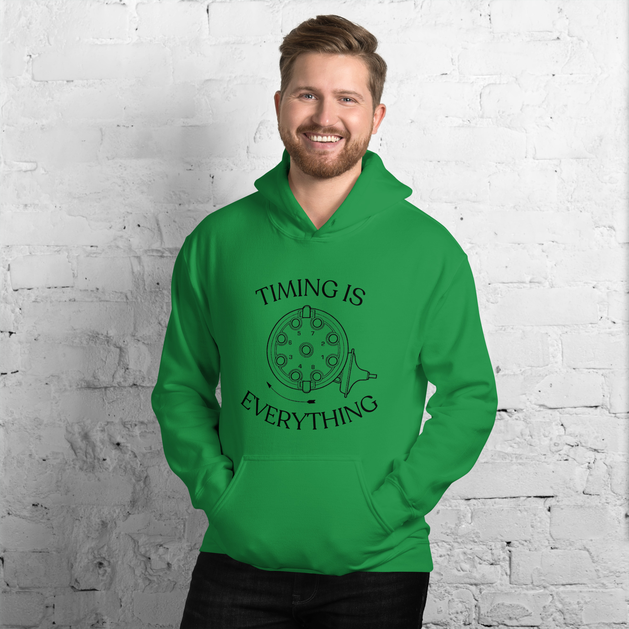 Timing is Everything Hoodie (Black Logo) - Image 3