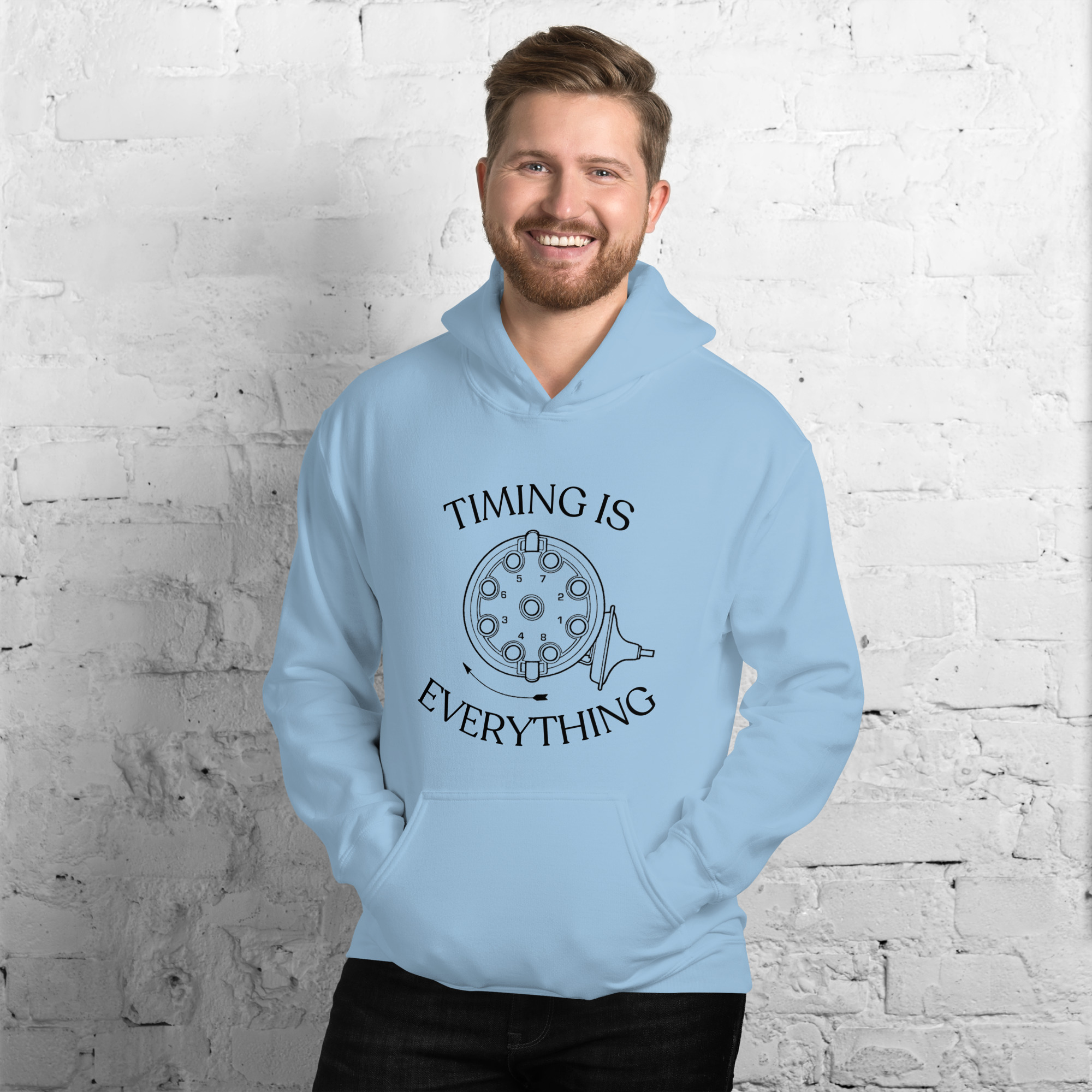 Timing is Everything Hoodie (Black Logo) - Image 6