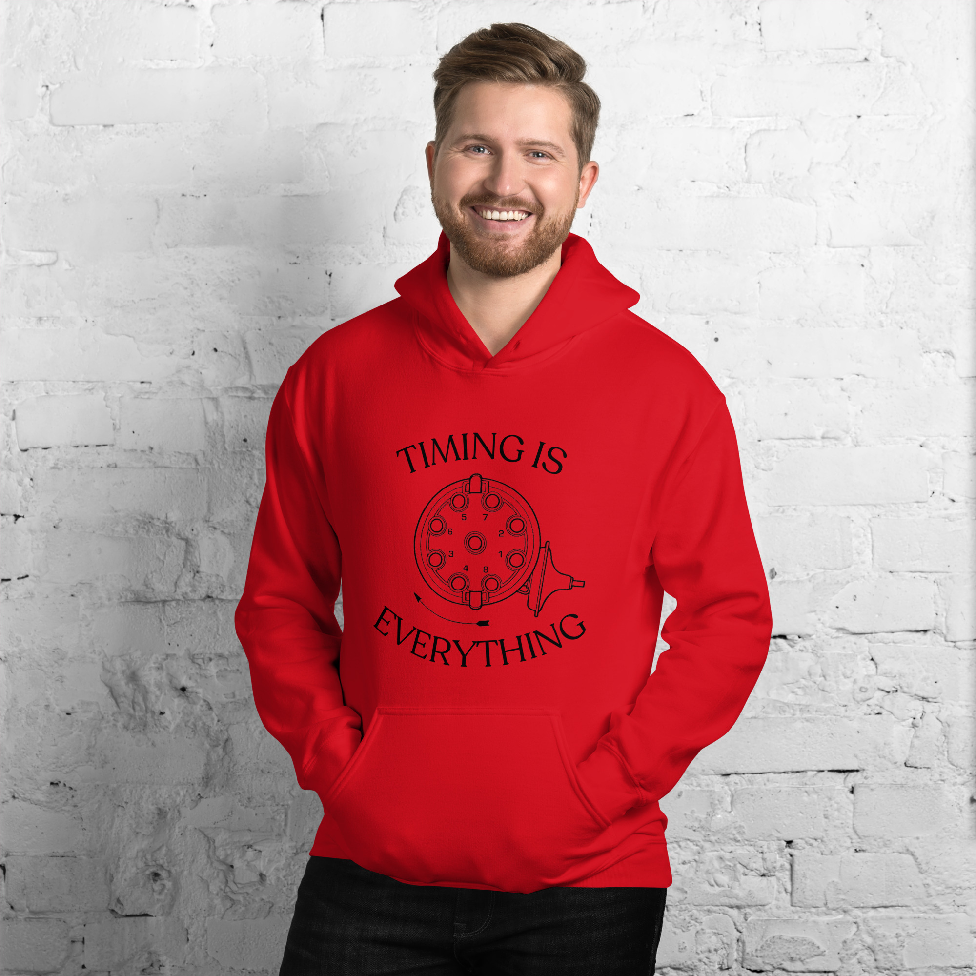 Timing is Everything Hoodie (Black Logo)