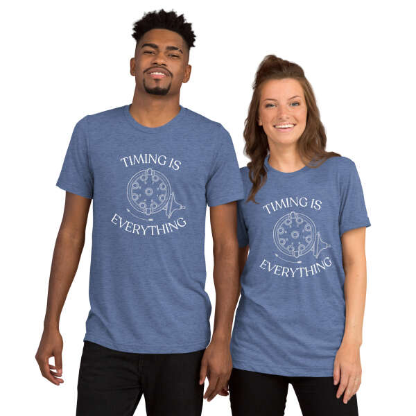 Timing is Everything Tri-Blend T-Shirt (White Logo) - Image 7