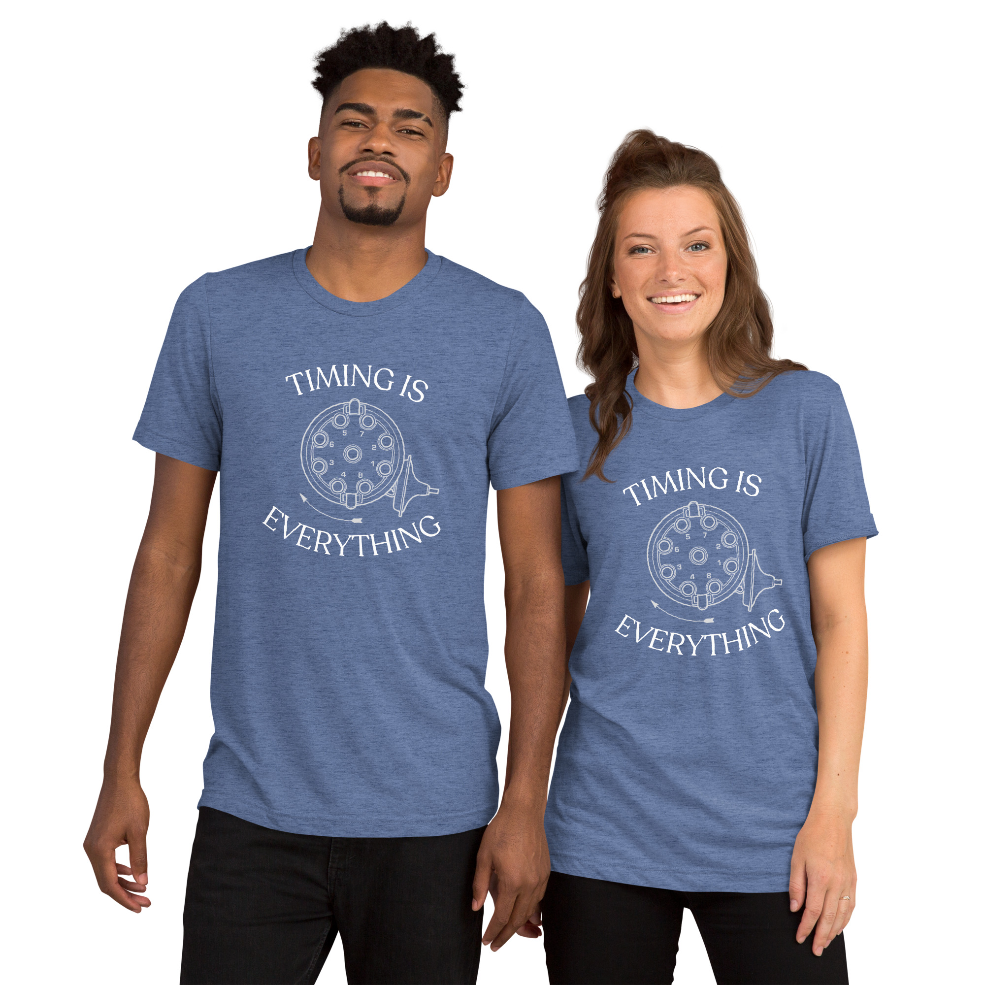 Timing is Everything Tri-Blend T-Shirt (White Logo) - Image 7