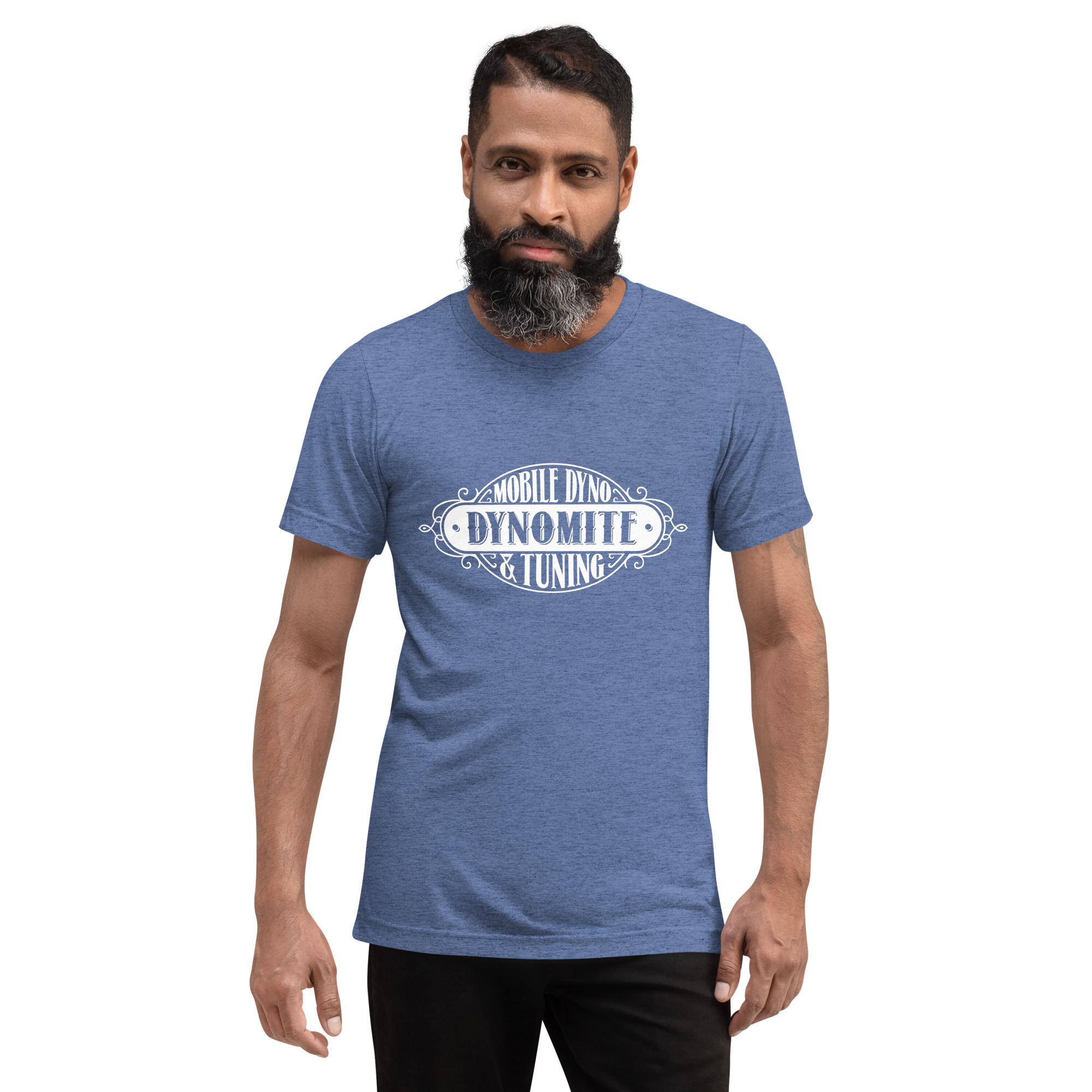 Vintage Dynomite Express Tri Blend T-Shirt (White Logo) - Image 7