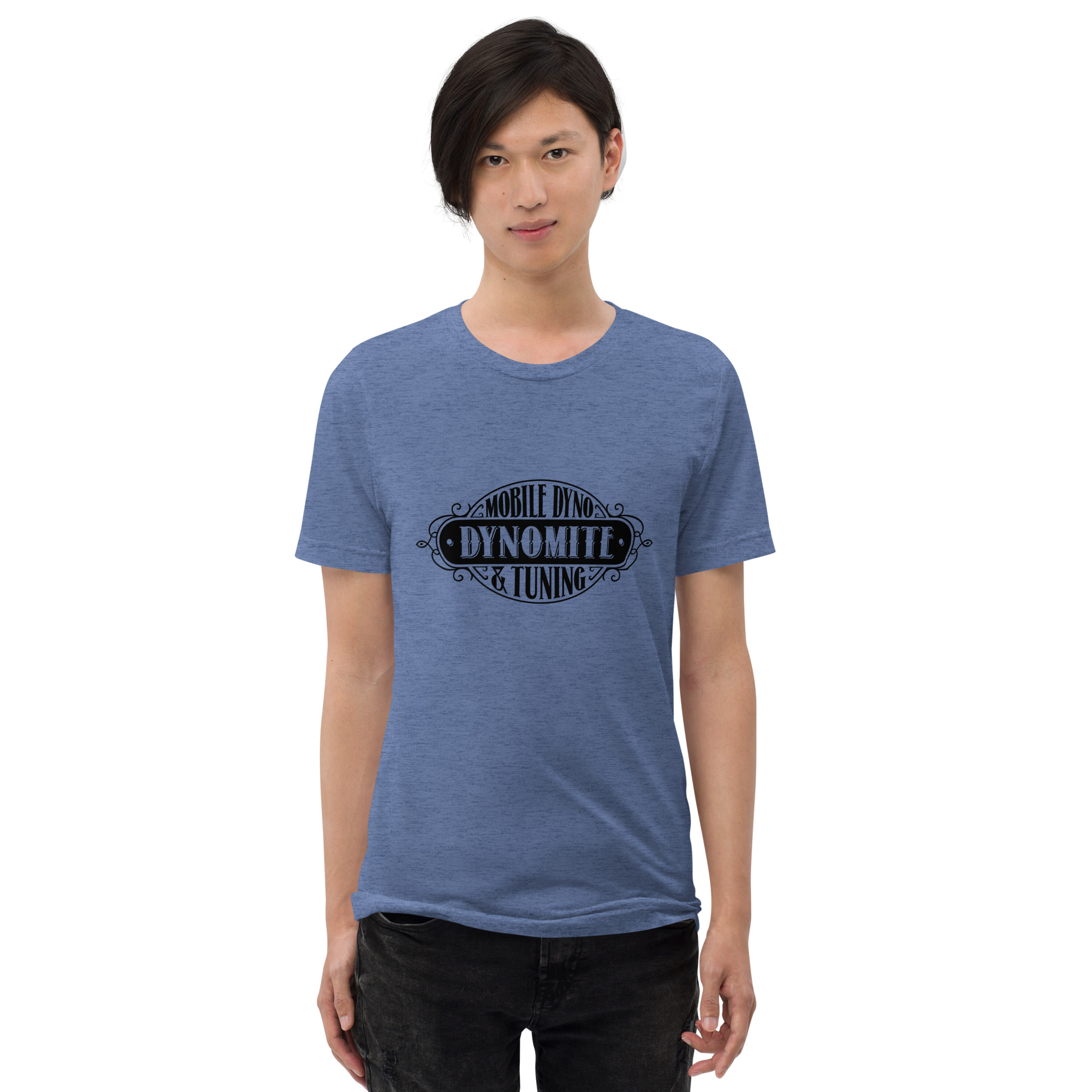 Vintage Dynomite Express Tri Blend T-Shirt (Black Logo) - Image 5