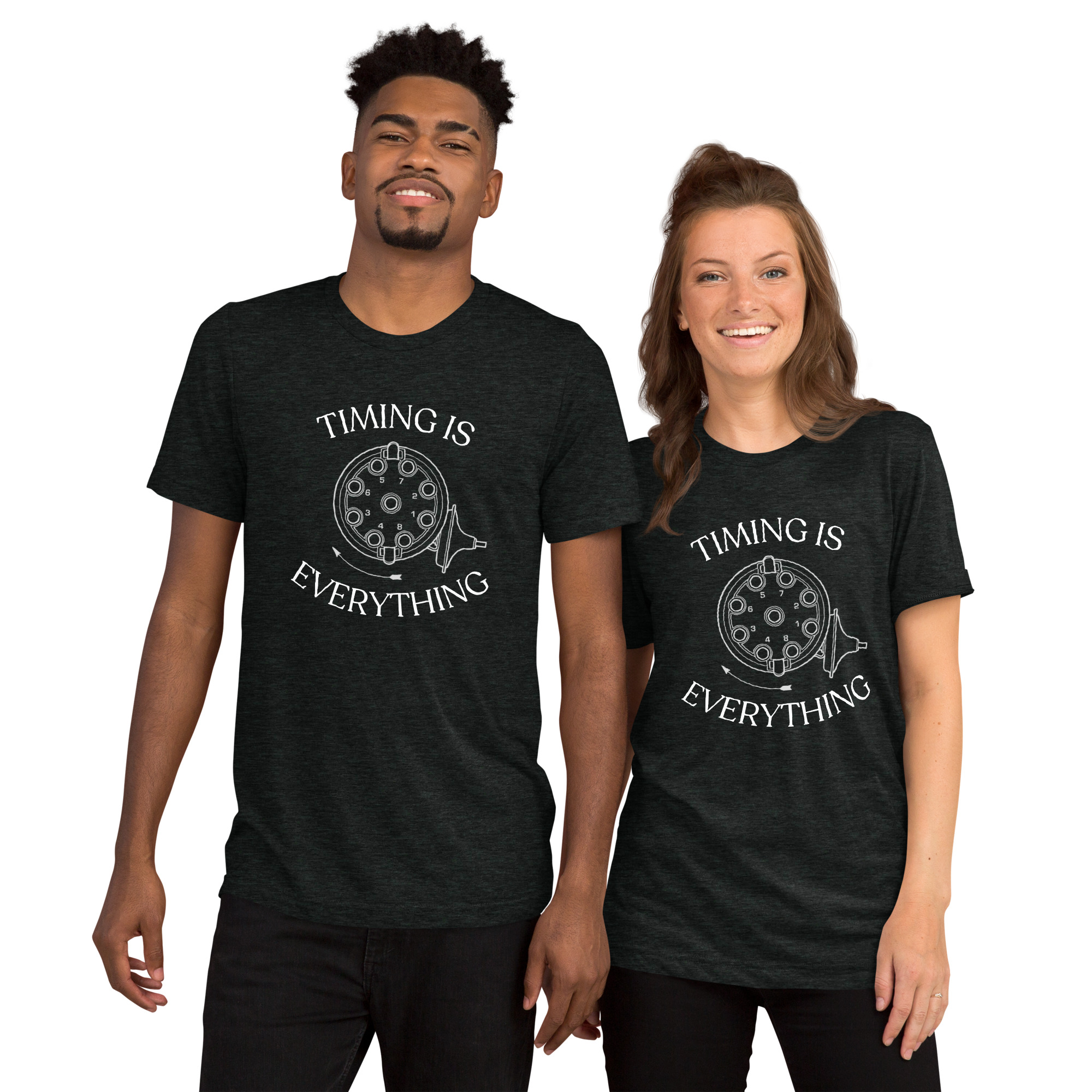 Timing is Everything Tri-Blend T-Shirt (White Logo) - Image 2
