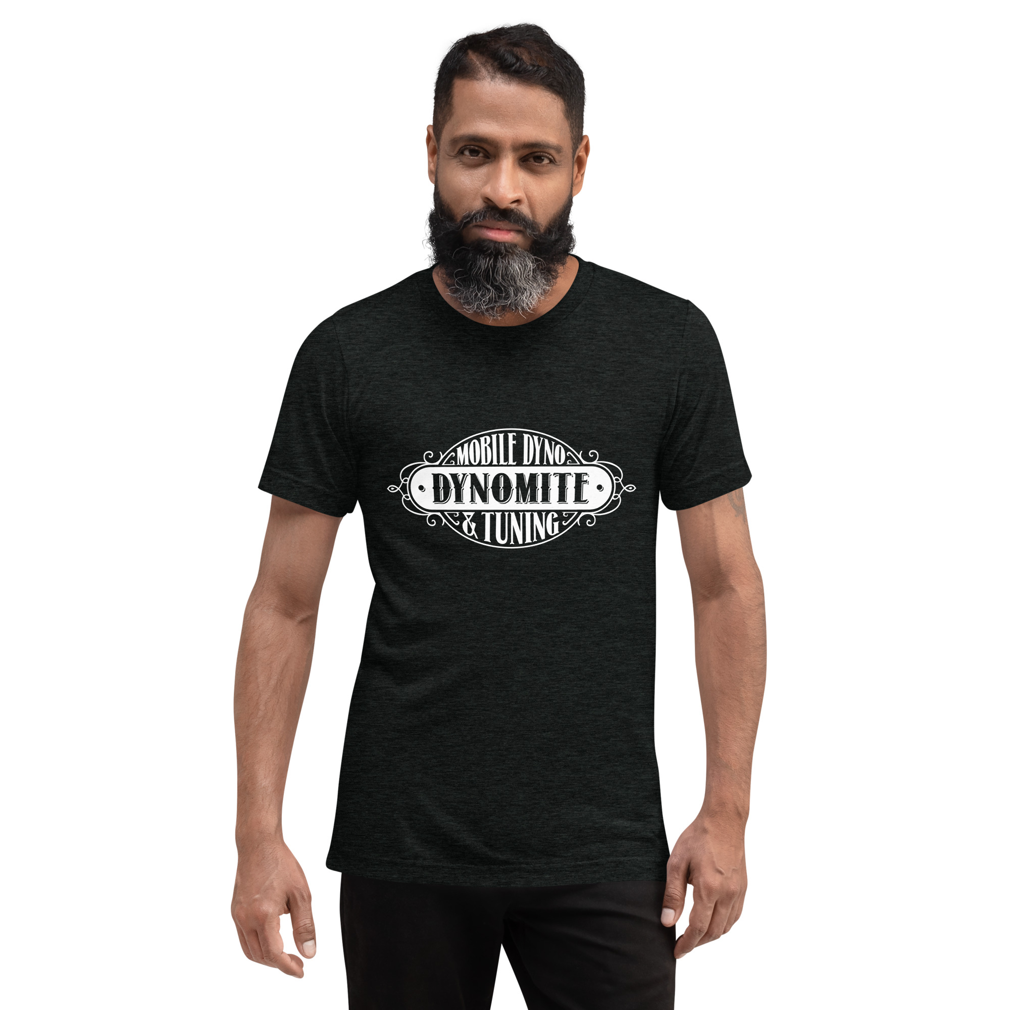 Vintage Dynomite Express Tri Blend T-Shirt (White Logo) - Image 2