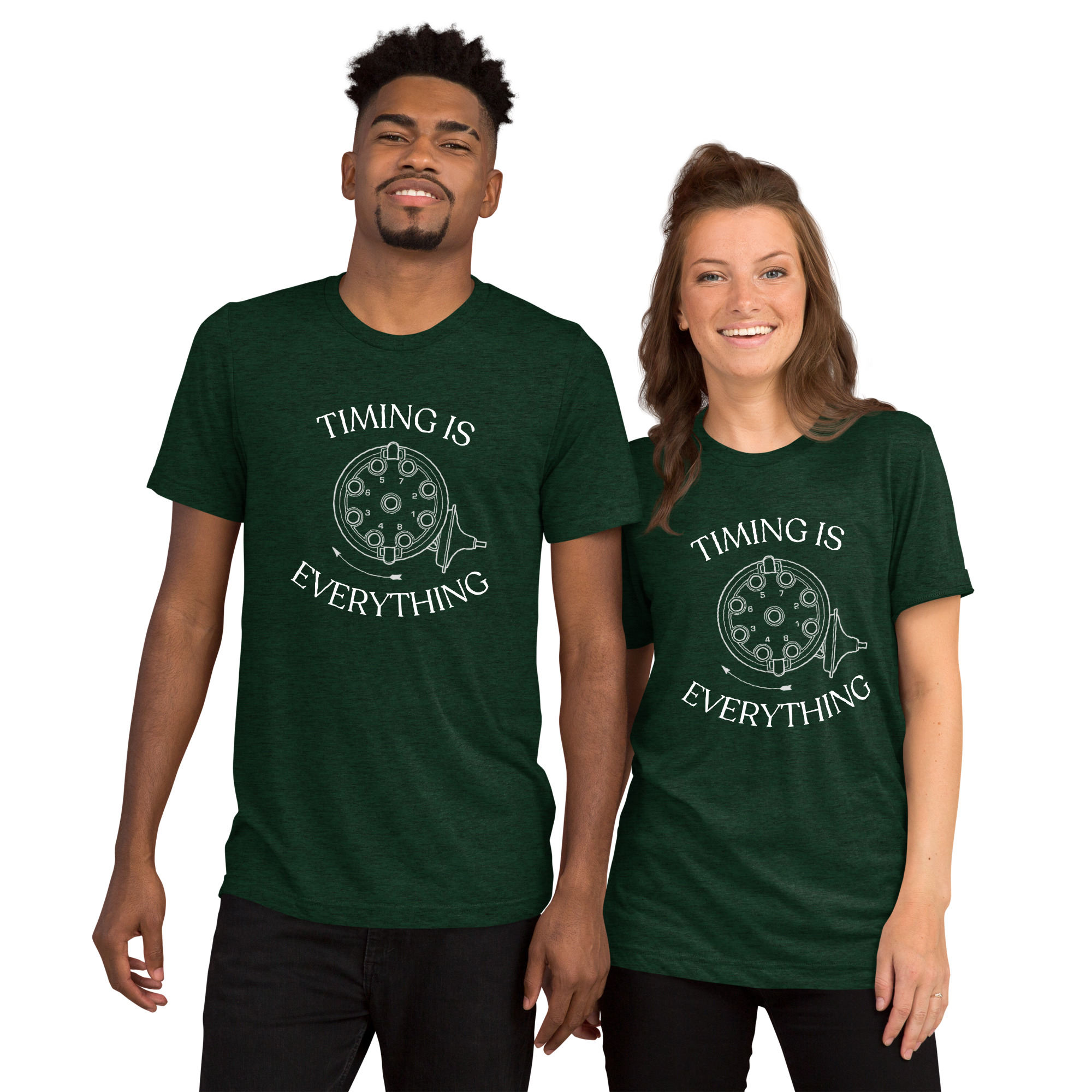 Timing is Everything Tri-Blend T-Shirt (White Logo) - Image 3