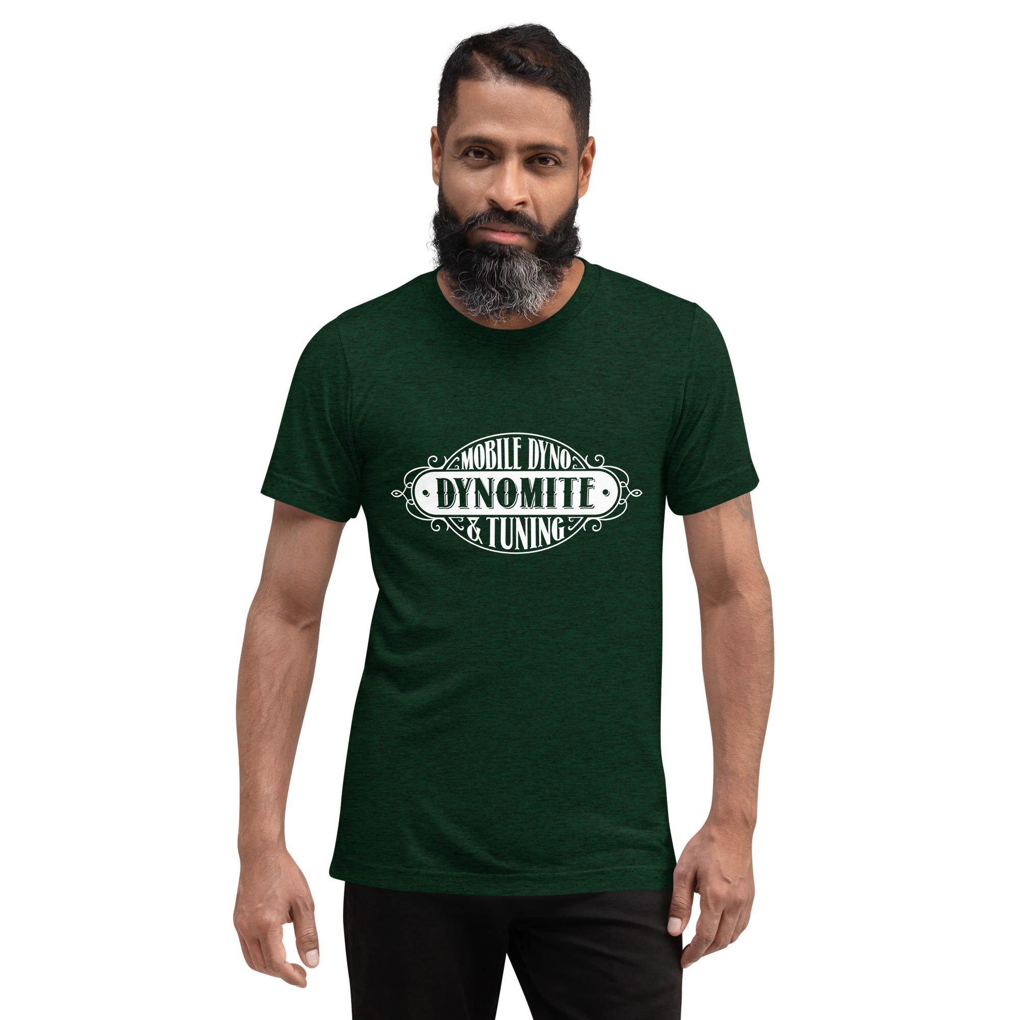 Vintage Dynomite Express Tri Blend T-Shirt (White Logo) - Image 3