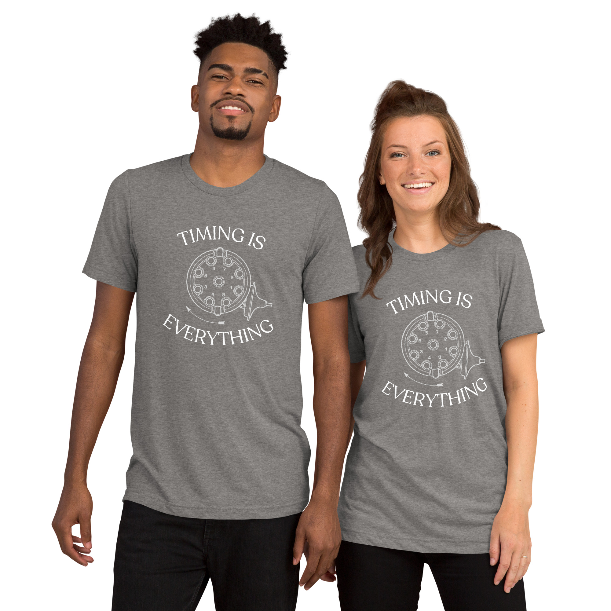 Timing is Everything Tri-Blend T-Shirt (White Logo) - Image 8