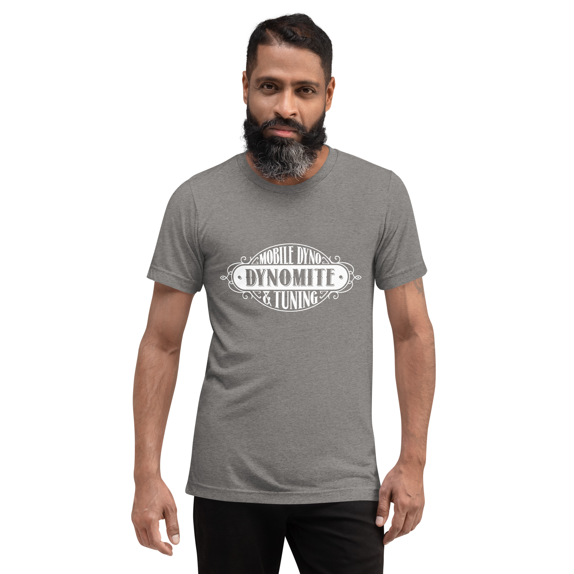 Vintage Dynomite Express Tri Blend T-Shirt (White Logo) - Image 8