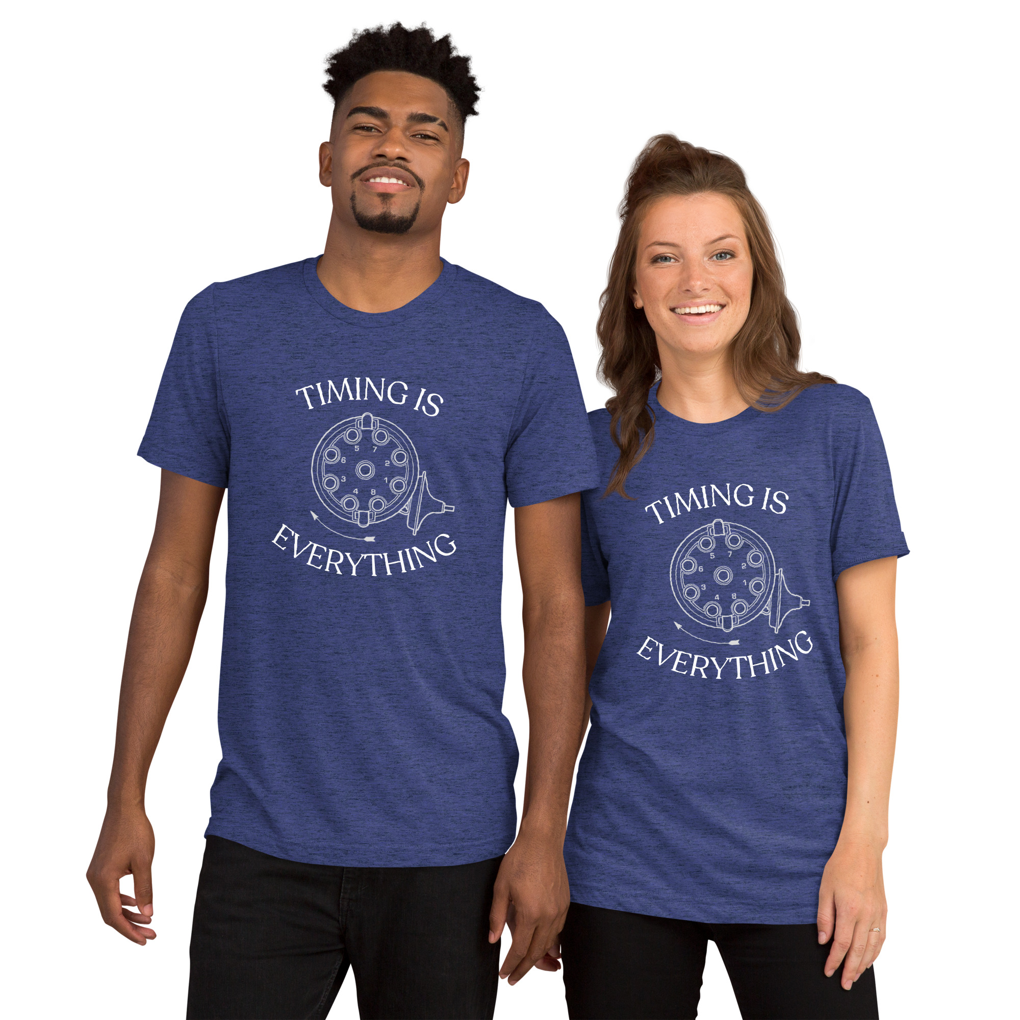 Timing is Everything Tri-Blend T-Shirt (White Logo) - Image 5