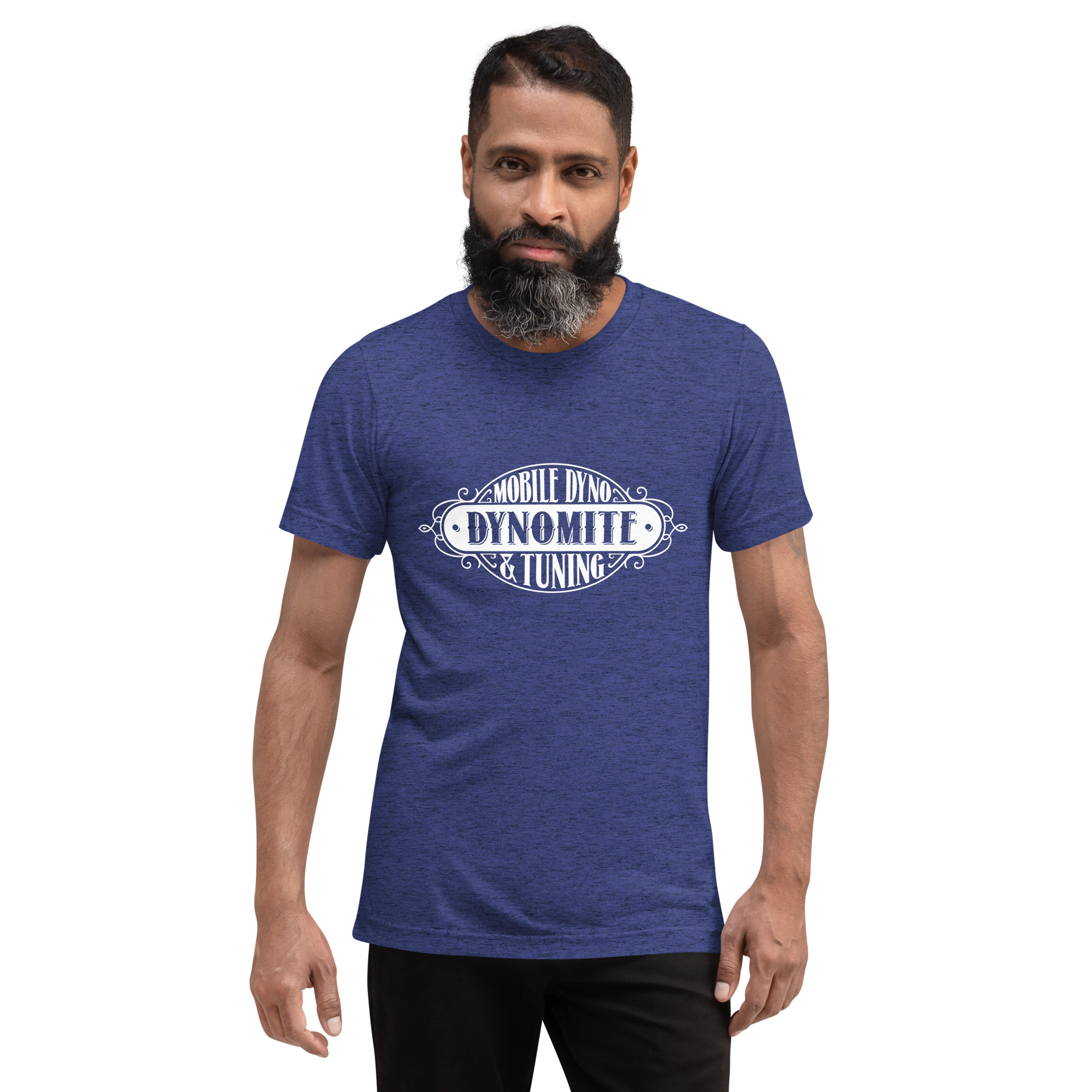 Vintage Dynomite Express Tri Blend T-Shirt (White Logo) - Image 5