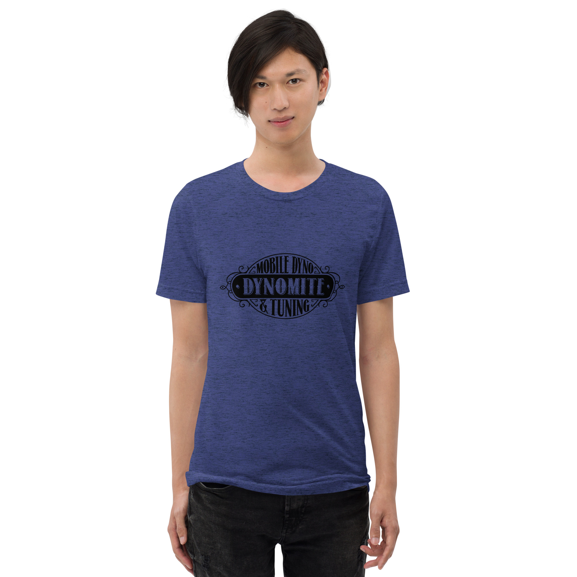 Vintage Dynomite Express Tri Blend T-Shirt (Black Logo) - Image 2