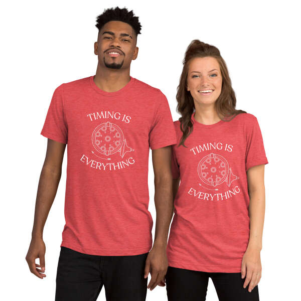 Timing is Everything Tri-Blend T-Shirt (White Logo) - Image 6