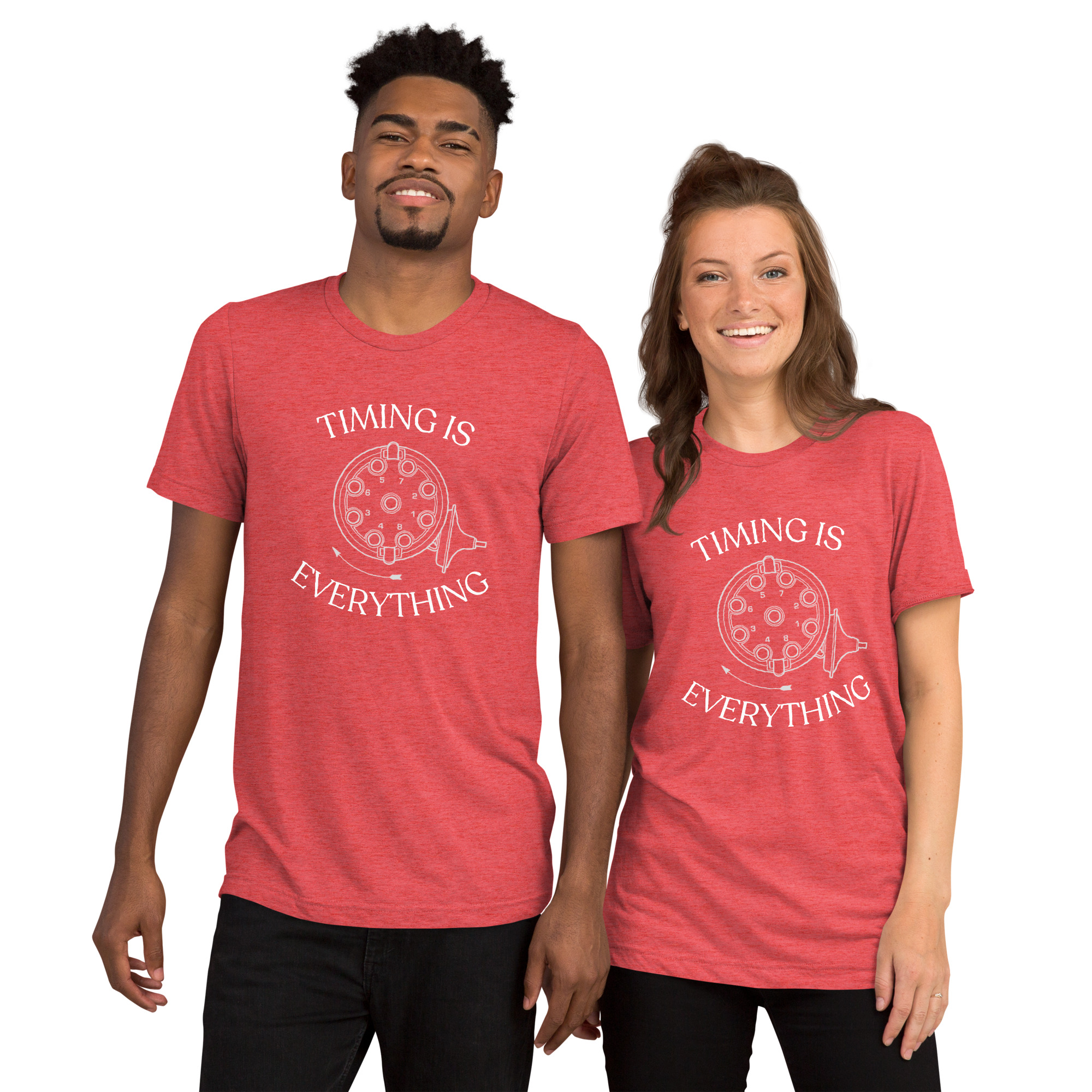 Timing is Everything Tri-Blend T-Shirt (White Logo) - Image 6