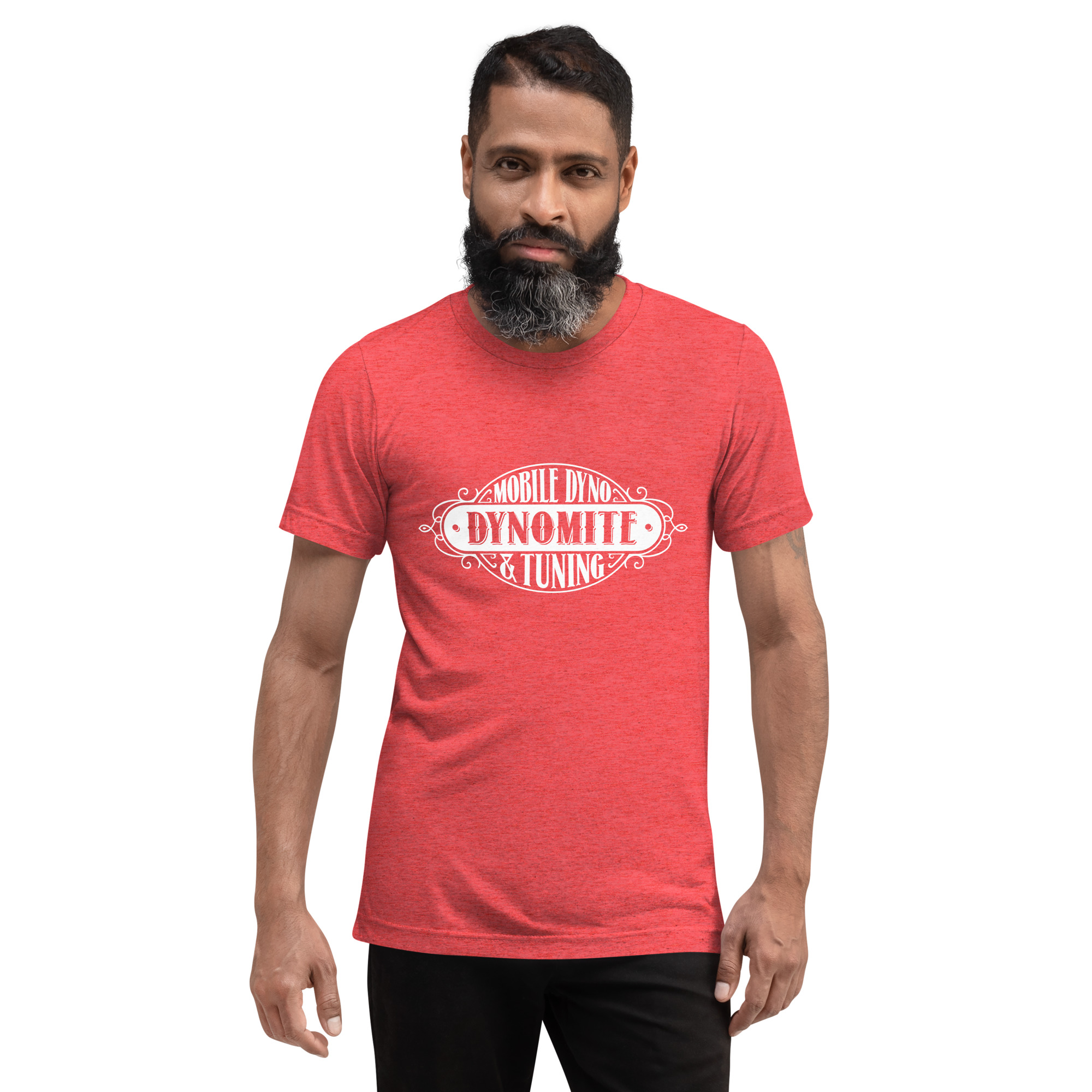 Vintage Dynomite Express Tri Blend T-Shirt (White Logo) - Image 6