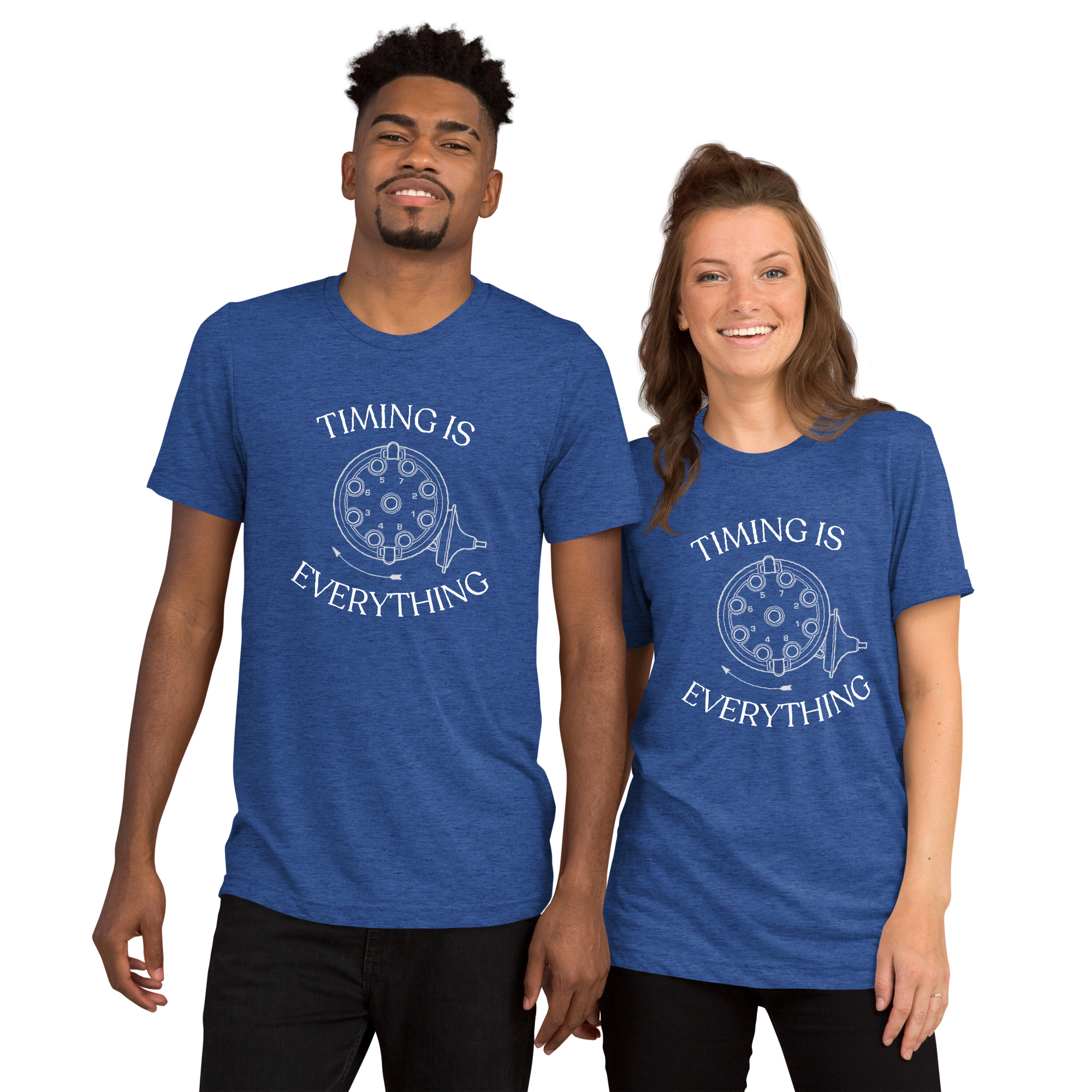 Timing is Everything Tri-Blend T-Shirt (White Logo) - Image 4