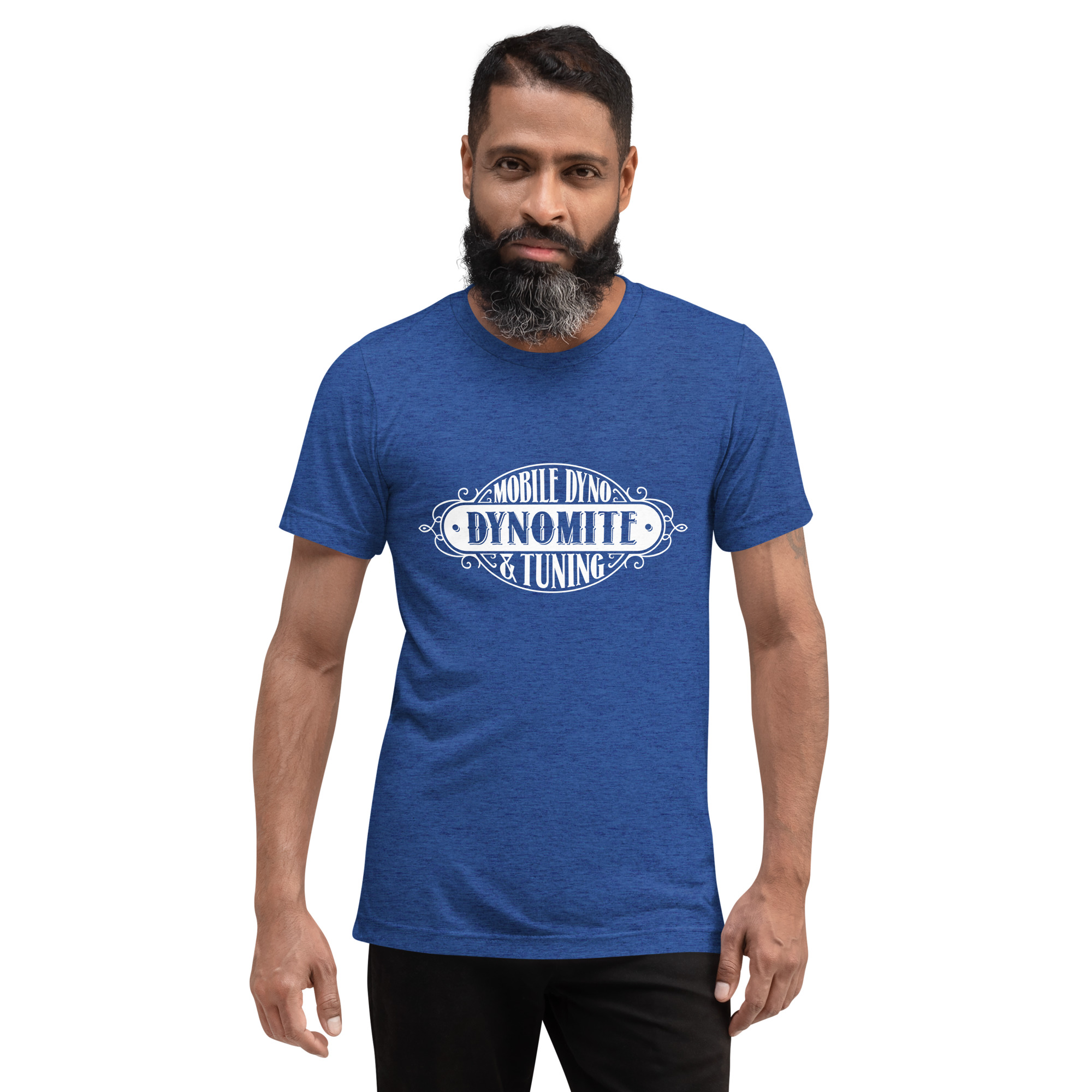 Vintage Dynomite Express Tri Blend T-Shirt (White Logo) - Image 4